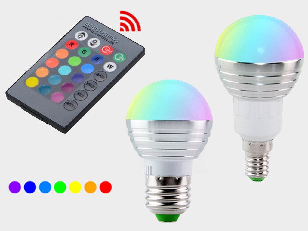 Farby a diaľkové ovládanie patrí k LED-kám