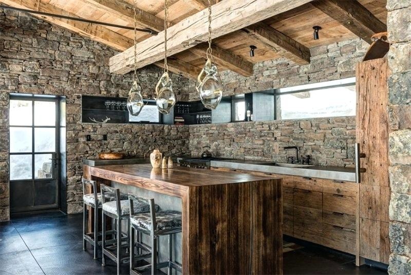 natural-stone-wall-wood-accent-simple-luxury-kitchen-style